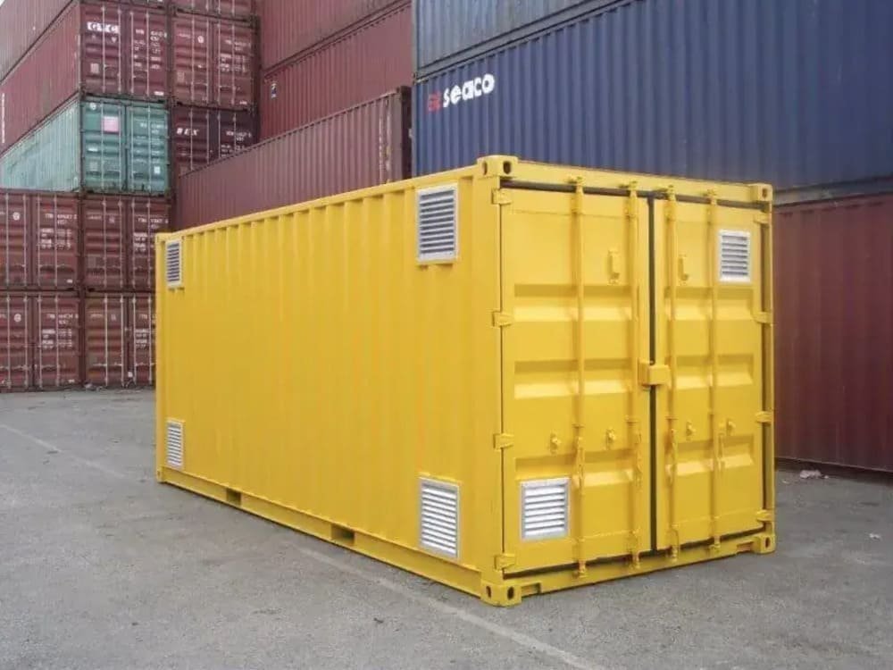 ventilated (passive airflow) container