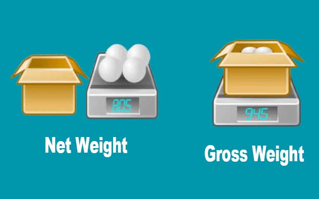 Net Weight Là Gì? Gross Weight Là Gì? Hướng Dẫn Cách Tính