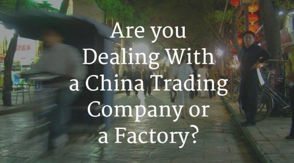 working with a china trading company