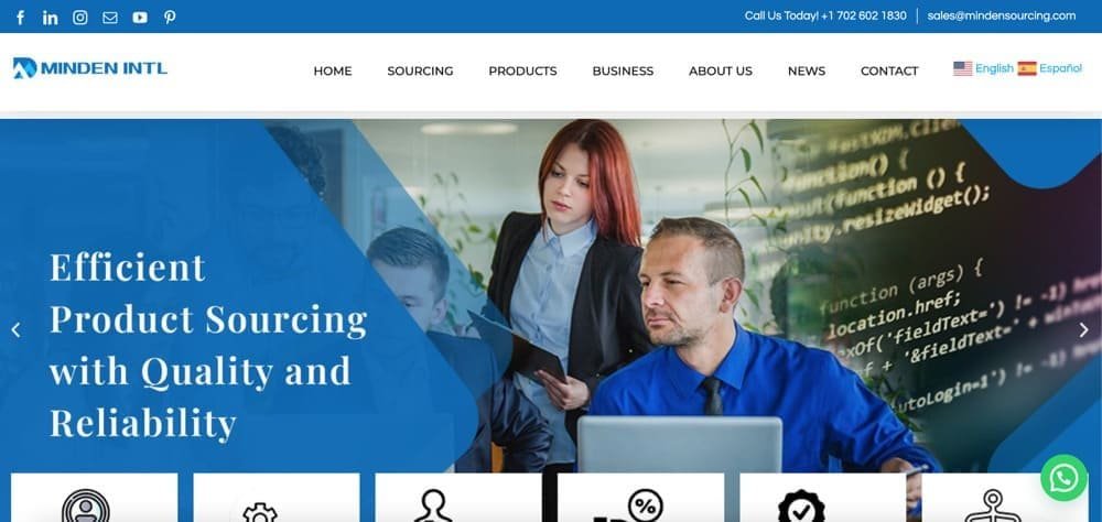 minden sourcing homepage