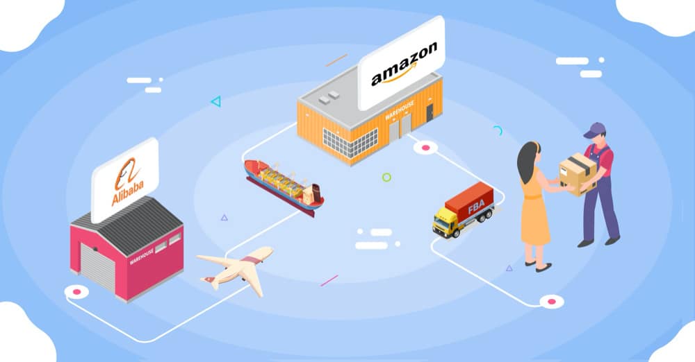 what shipping methods for buying from alibaba and selling on amazon