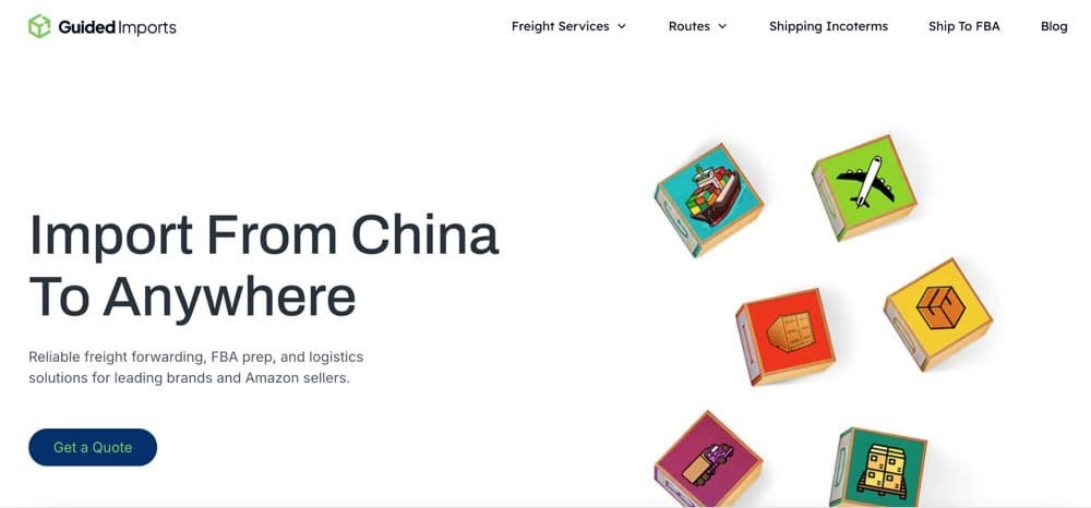 guided imports homepage