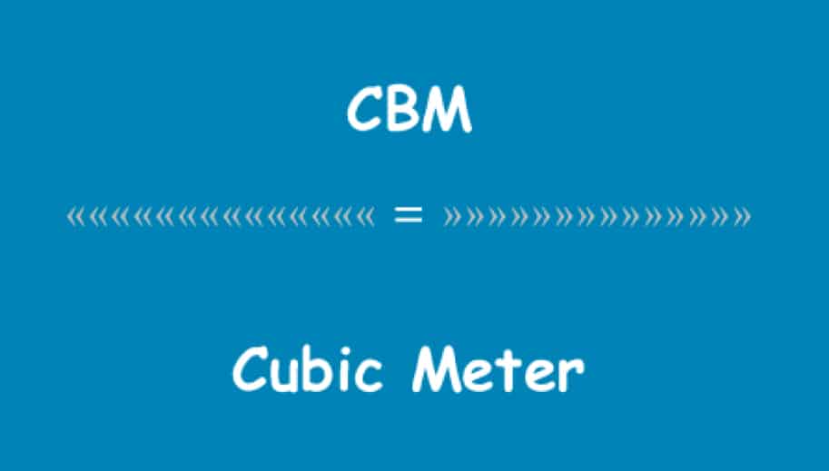cbm is cubic meter