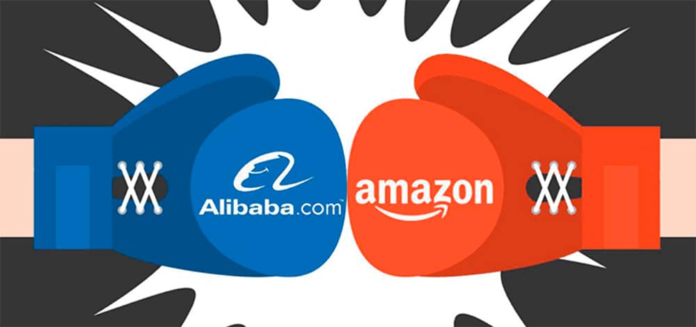 the key difference between alibaba and amazon