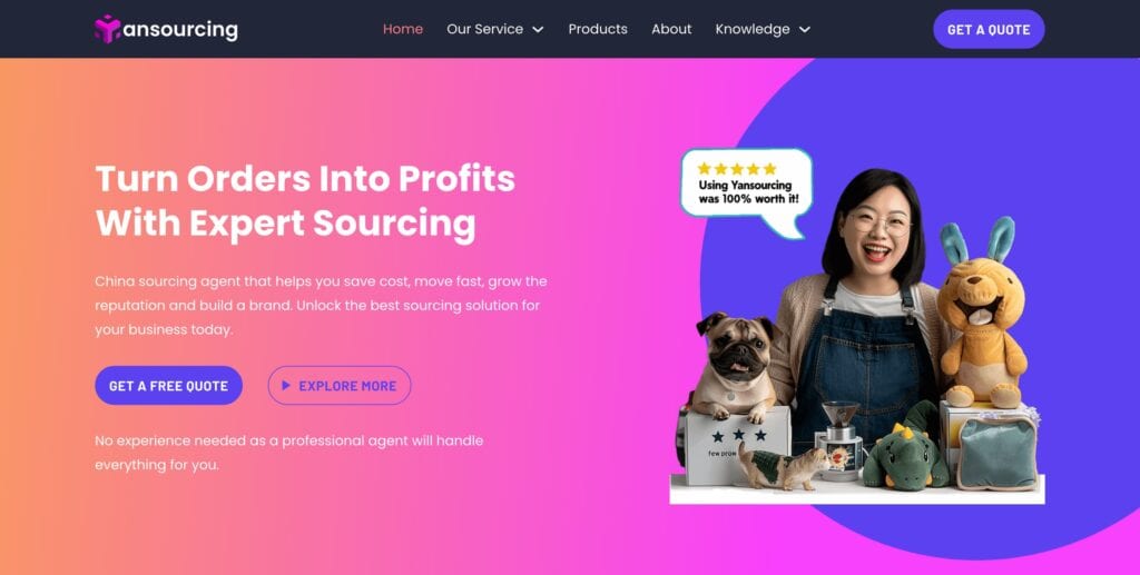 yansourcing website