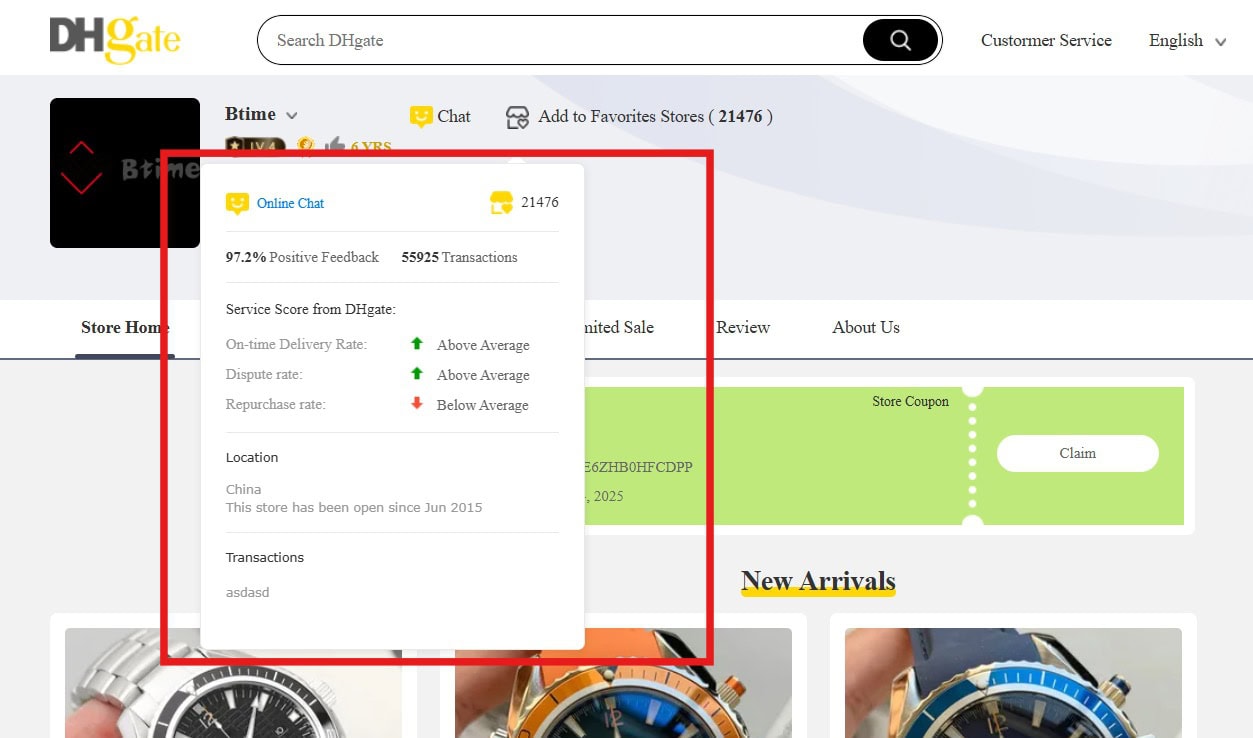 Btime customer feedback