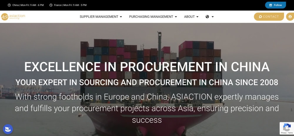 asiaction sourcing homepage