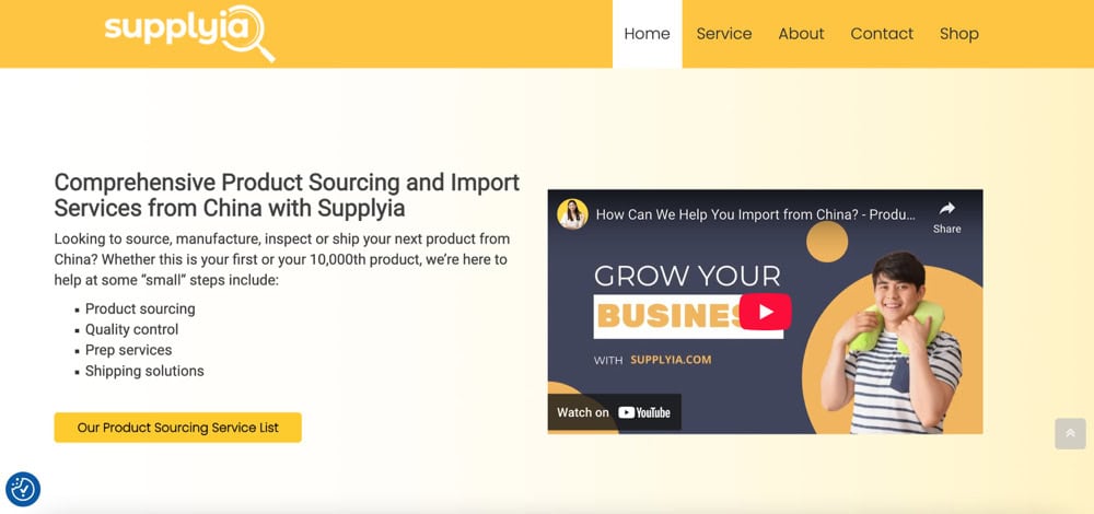 supplyia homepage