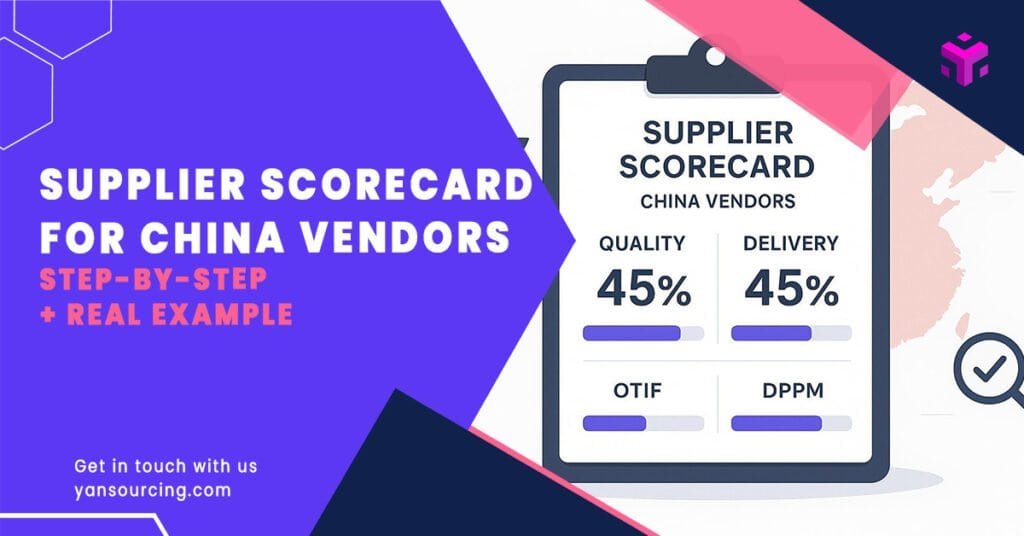 How to Build a Supplier Scorecard for Your China Vendors (Step-by-Step Template + Worked Example)