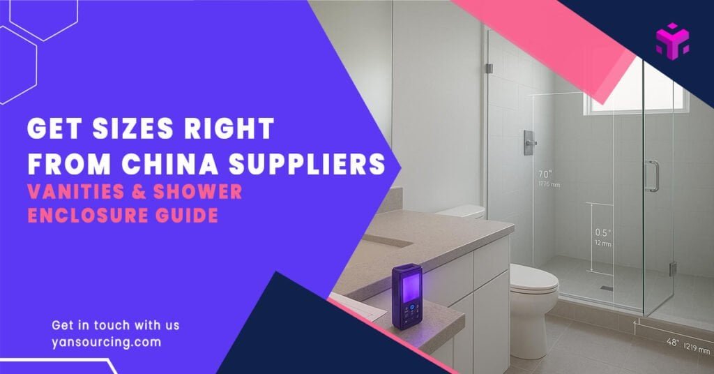 How to Manage Sizes and Site Measurements for Vanities and Shower Enclosures from China