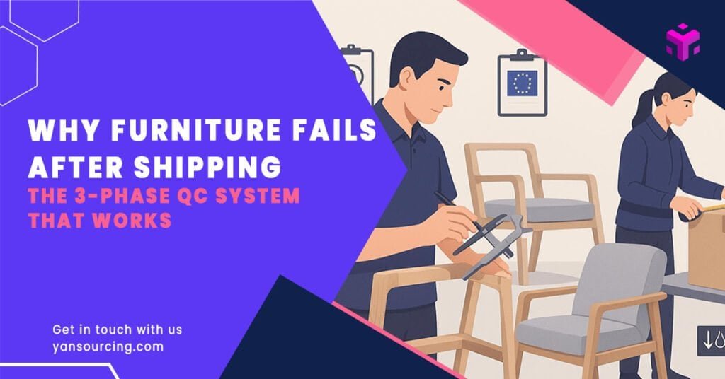 Furniture Quality Control China: 3‑Phase Guide to Cut Returns