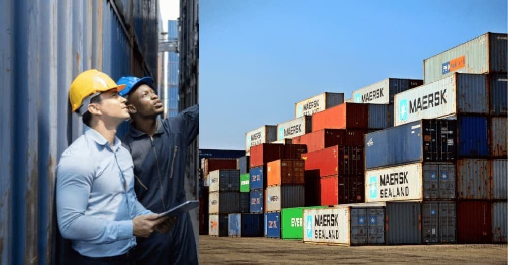 Customs compliance inspection at port