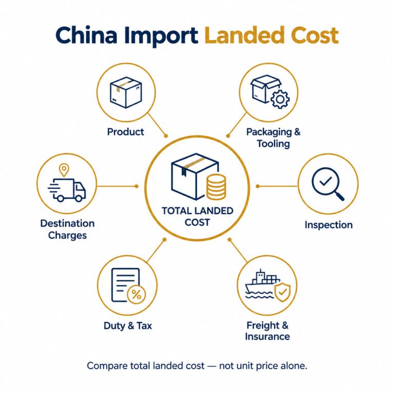 China import landed cost components for B2B buyers